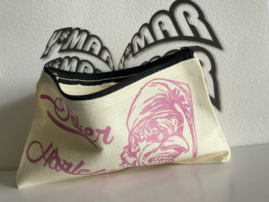 Joker Canvas Kosmetiktasche - Vintage Style Makeup Bag