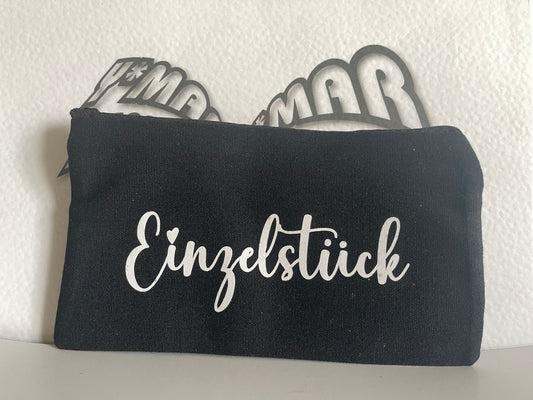 Einzelstück - Canvas Kosmetiktasche - Vintage Style Makeup Bag