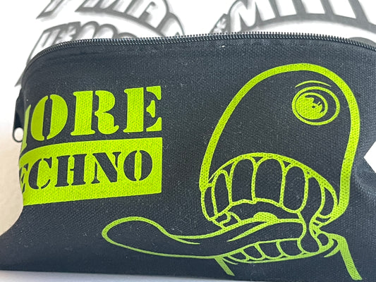 More Techno - Canvas Kosmetiktasche - Vintage Style Makeup Bag