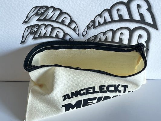 Angeleckt Meins - Festival & Weekend Organizer Bag | Club & Party Accessoires | Canvas 210x115mm