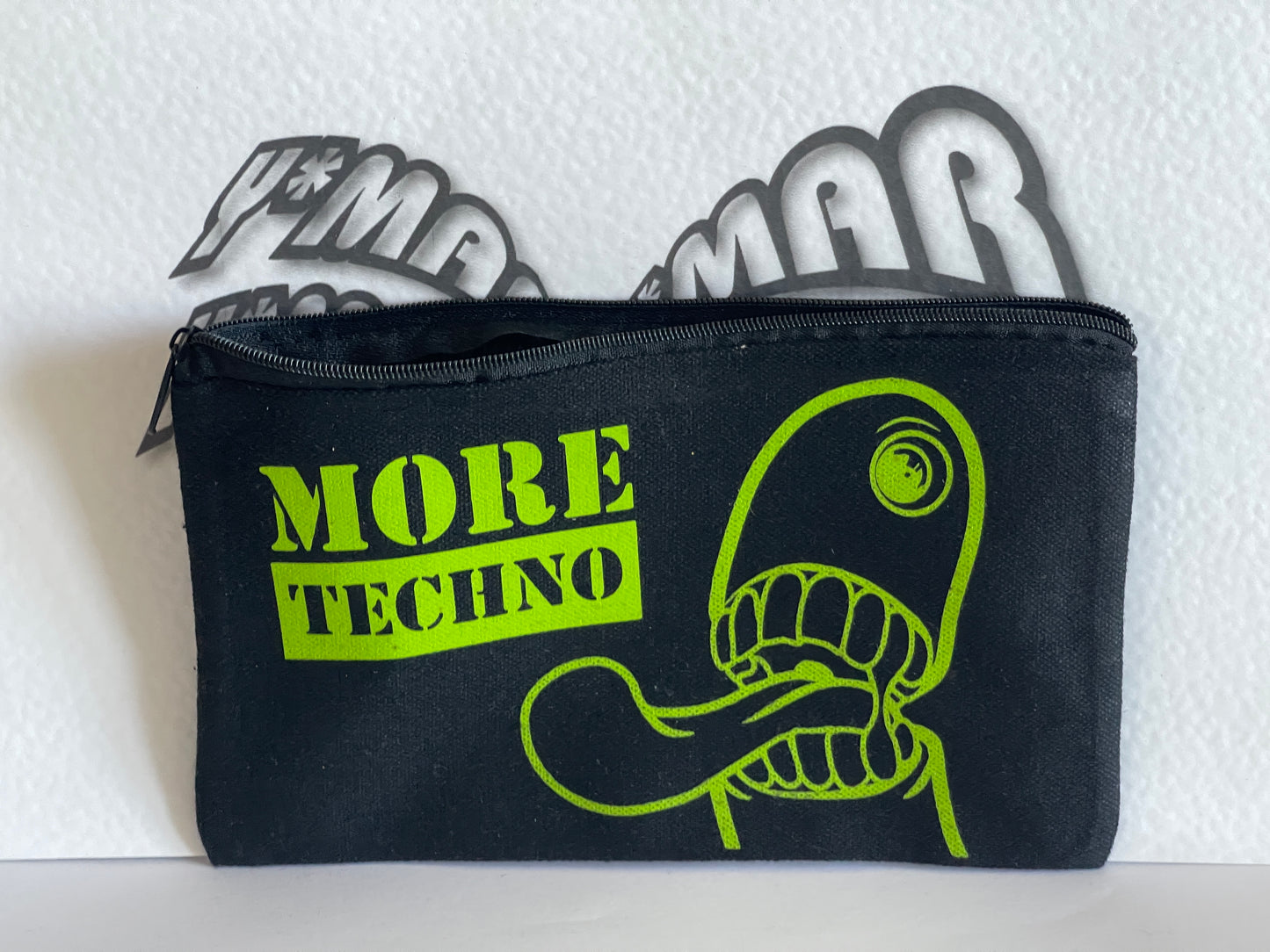 More Techno - Canvas Kosmetiktasche - Vintage Style Makeup Bag