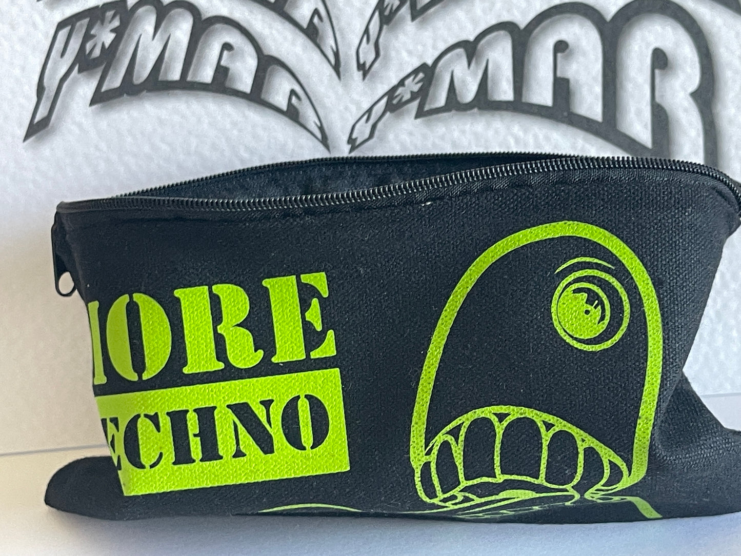 More Techno - Canvas Kosmetiktasche - Vintage Style Makeup Bag