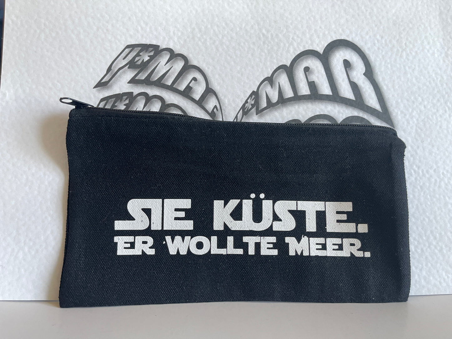 Sie Küste. Canvas Kosmetiktasche - Vintage Style Makeup Bag