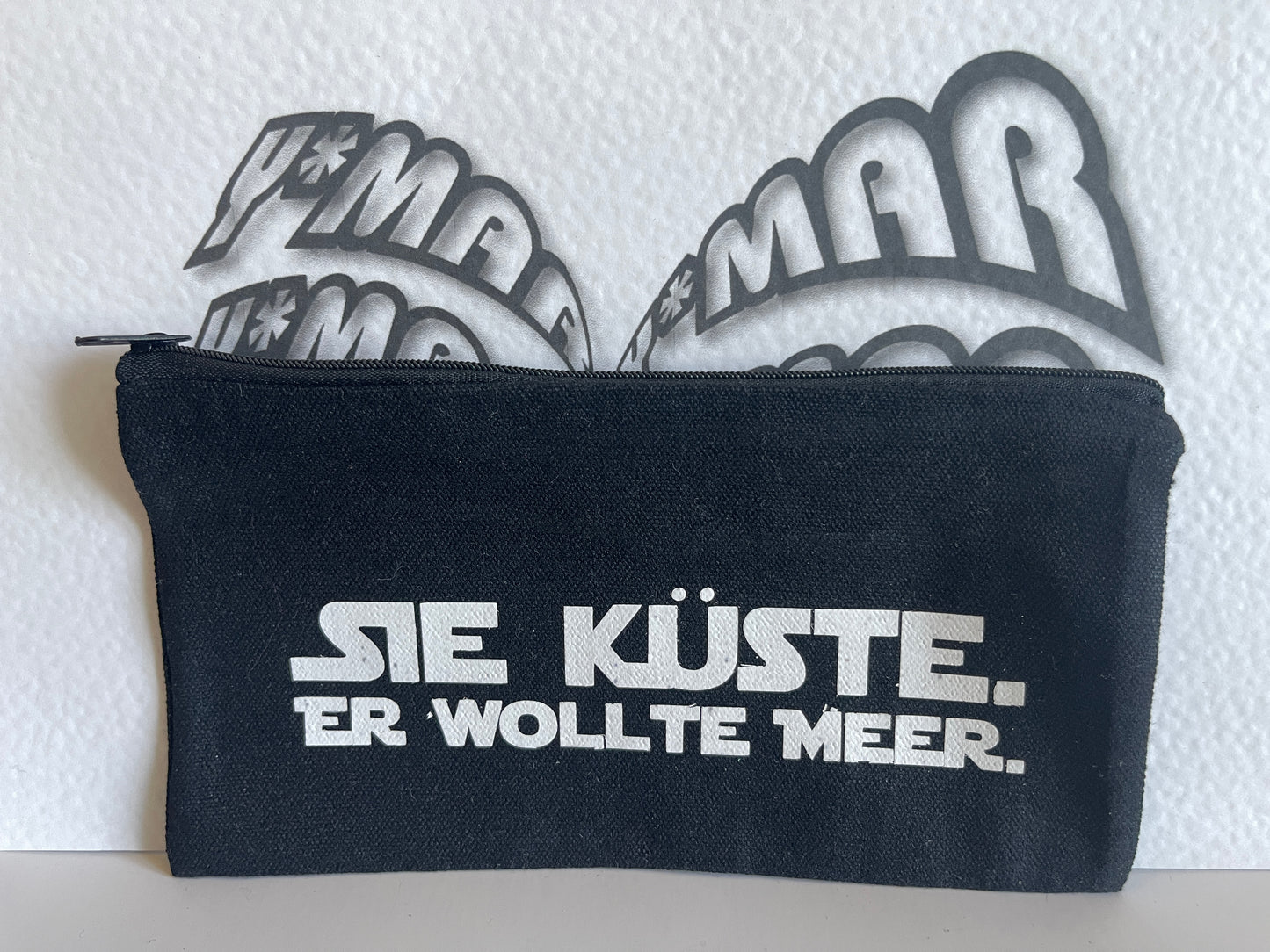 Sie Küste. Canvas Kosmetiktasche - Vintage Style Makeup Bag