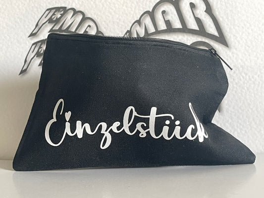 Einzelstück - Canvas Kosmetiktasche - Vintage Style Makeup Bag