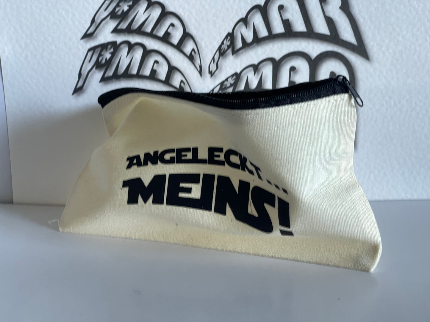 Angeleckt Meins - Festival & Weekend Organizer Bag | Club & Party Accessoires | Canvas 210x115mm