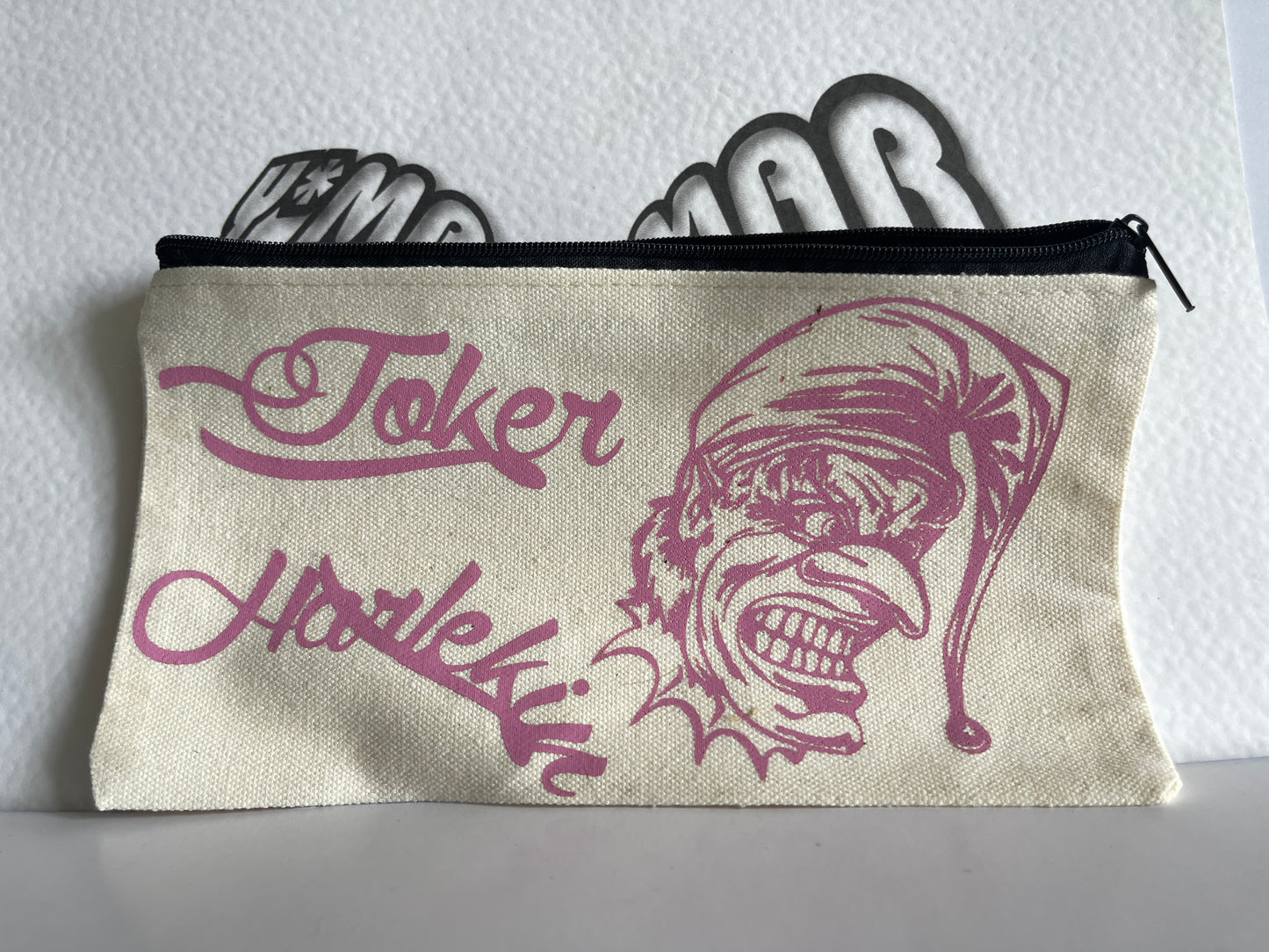Joker Canvas Kosmetiktasche - Vintage Style Makeup Bag