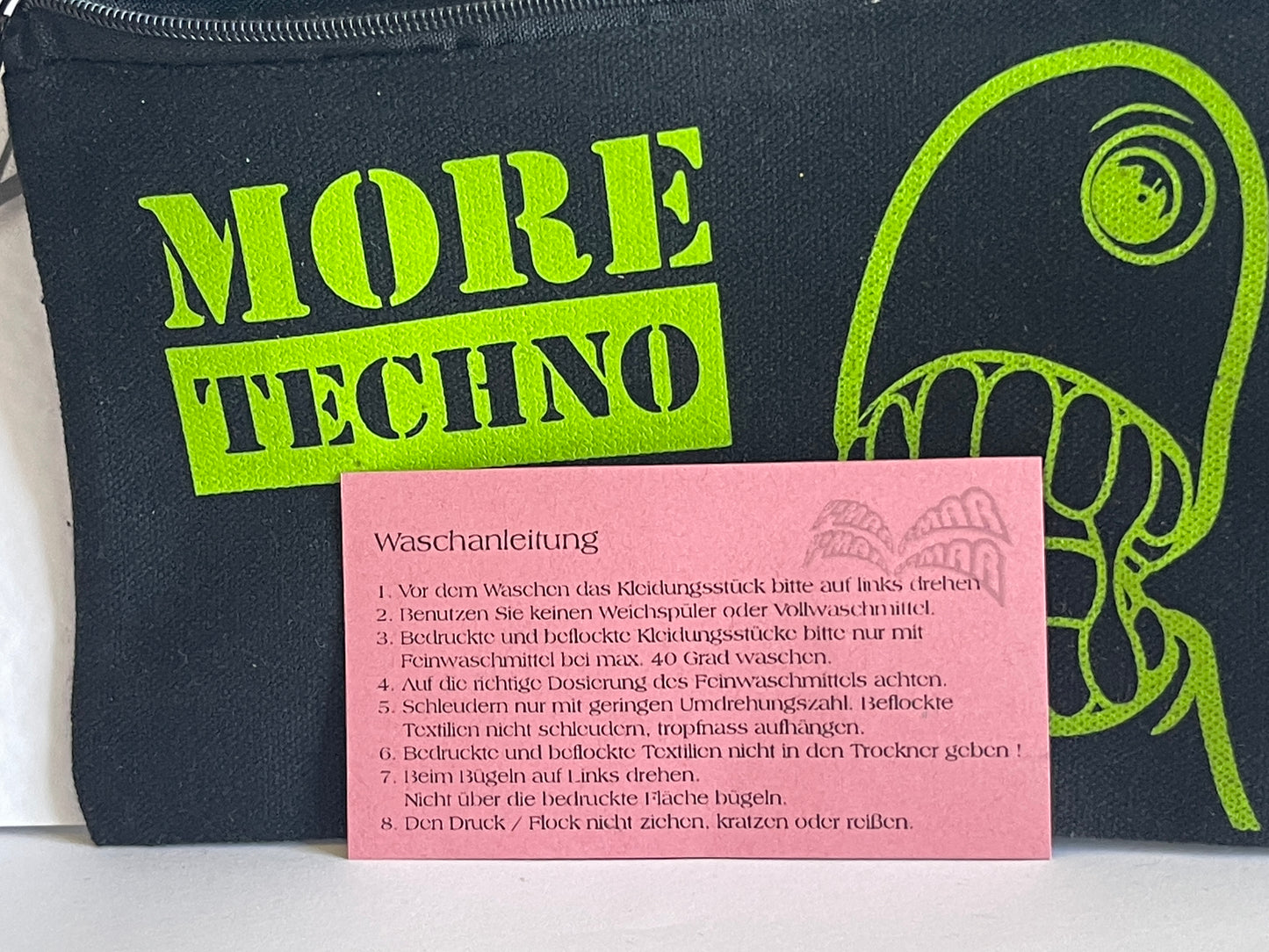 More Techno - Canvas Kosmetiktasche - Vintage Style Makeup Bag