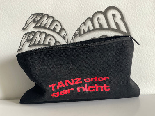 Party Weekend Organizer Bag “TANZ ODER GAR NICHT” - Clubbing Accessoires - Party Täschen