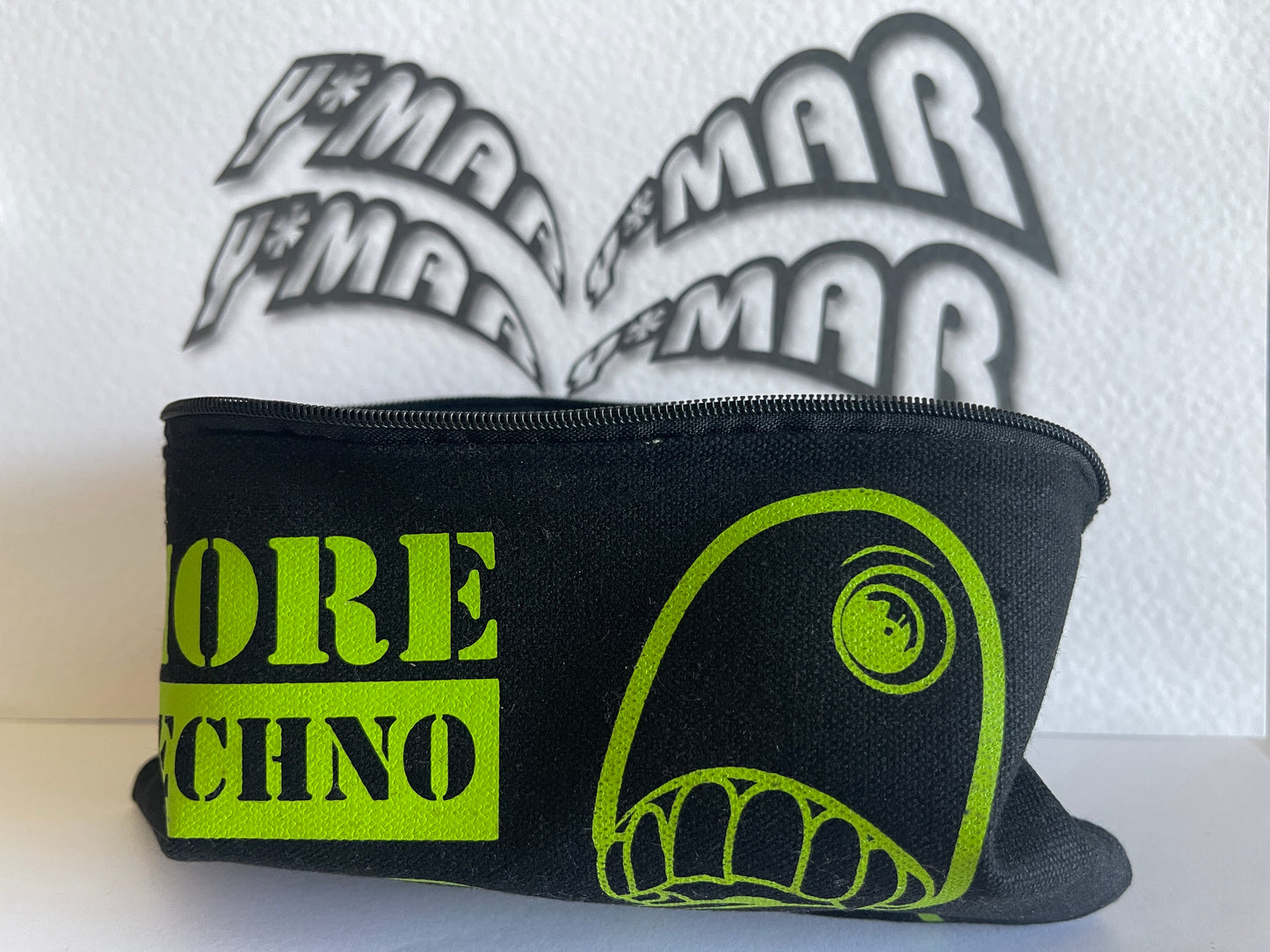 More Techno - Canvas Kosmetiktasche - Vintage Style Makeup Bag